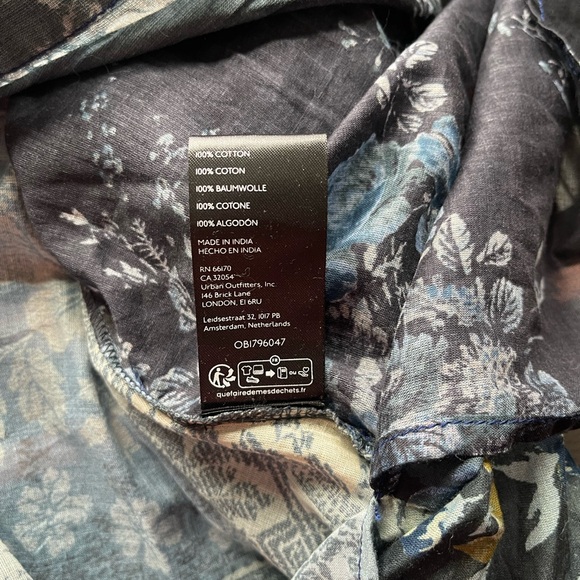 Free People Flower Patch Top. Indigo Combo. Small - Picture 7 of 8